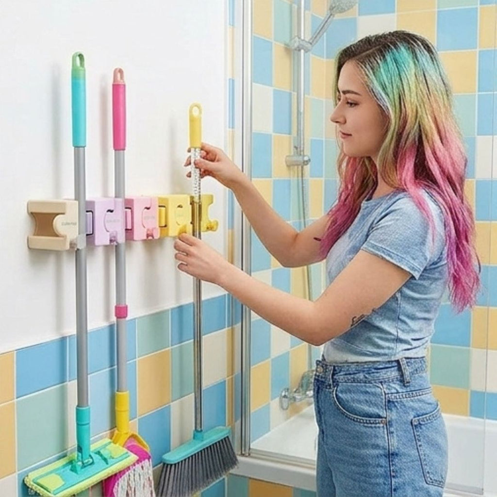 CleanRack - Wall-Mounted Cleaning Tool Organiser
