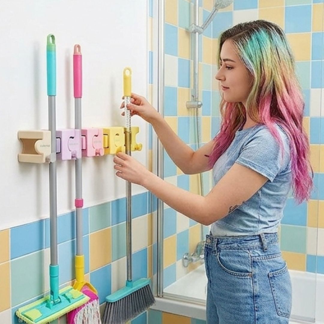 CleanRack - Wall-Mounted Cleaning Tool Organiser