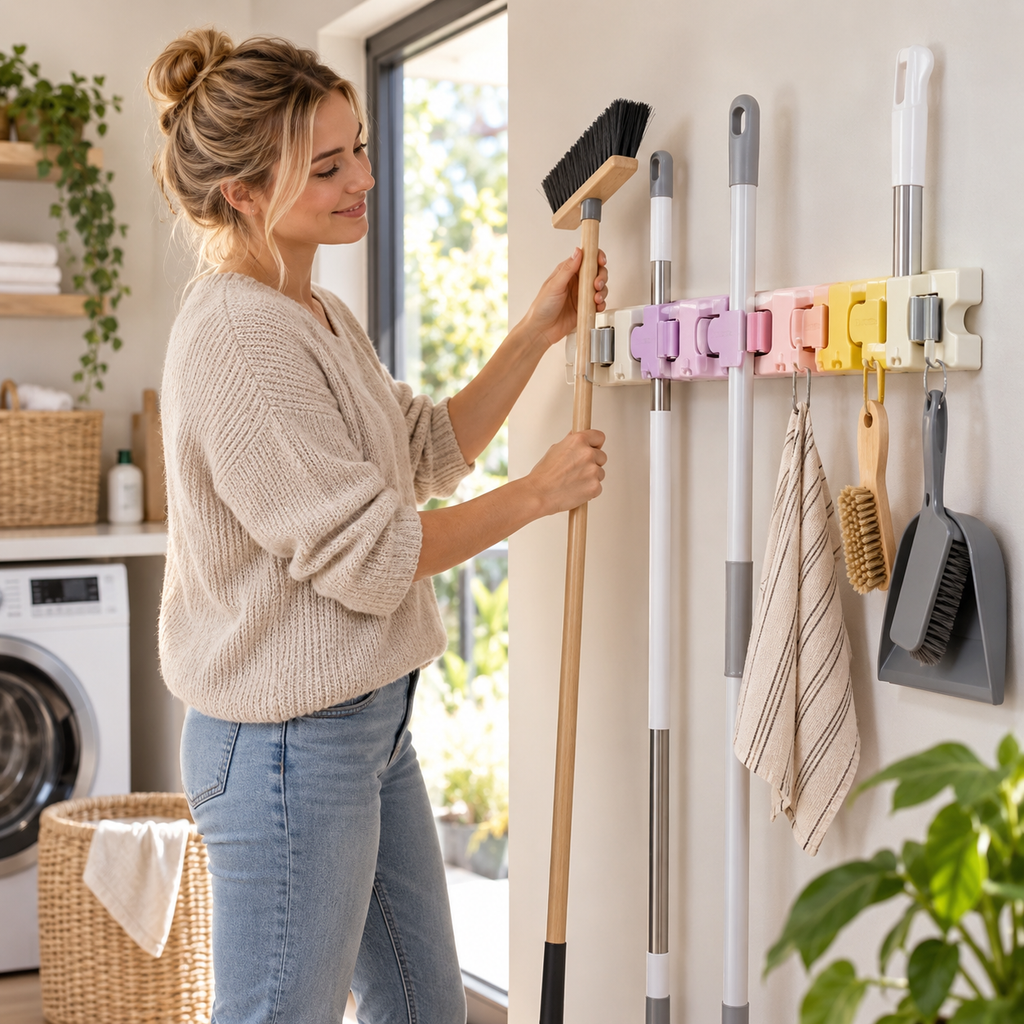 CleanRack - Wall-Mounted Cleaning Tool Organiser